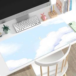 Mouse Pads Wrist Rests Mouse Pad Gamer Cute Aesthetic Kawaii Oil Painting XL Large Custom New Mousepad XXL Playmat Non-Slip Soft Office PC Mouse Mats