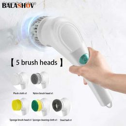 Cleaning Brushes Wireless Handheld Electric Cleanin Brush USB Rechareable Electric Rotary Scrubber Multifunctional Cleanin adet Household L49
