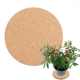 Table Mats Round Cork Mat For Plant Soft Corkboard Waterproof Planter Saucers Kitchen Pads Pots And Kettles