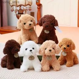 Plush Dolls 1pc Animals Simulation Teddy Dog Lady Stuffed Toys Dolls Kids Kawaii Soft Plush Toy Baby Birthday Gift for Children Dropshipping Y240415