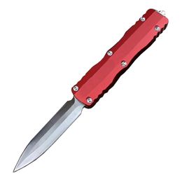 Top Quality H9501 High End AUTO Tactical Knife D2 Satin Double Action Blade CNC Aviation Aluminum Handle Outdoor Camping Hiking EDC Pocket Knives with Retail Box