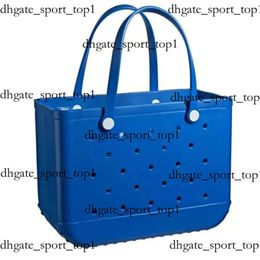 Bogg Bag Xl Beach Bag Solid Punched Organizer Basket Summer Water Park Handbags Large Women's Stock Gifts Bogg Bag Purses Large Tote Bag 751