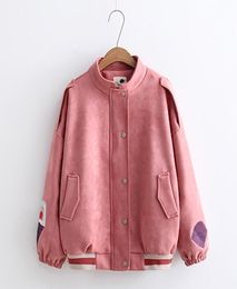 Kids Clothing Outwear PINK Jackets Student Girls Fashion Warm Corduroy Hooded8809873