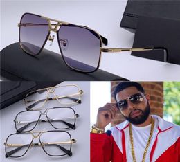 New men design sunglasses 725 metal square retro frame sunglasses fashion popular simple avantgarde German design style with case8267394