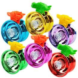 6 Colours Professional Yoyo Toy Aluminium Alloy Children Beginners Yo-Yos for Gift Yo-yo Finger Protector Accessories