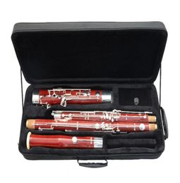 EarlMann Professional Musical Instrument High Quality Maple Wood Tube Cupronickel Silver Plated Keys C Tone Bassoon With Case 3443124