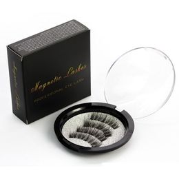 Triple Magnet Eyelashes 3D Magnetic Eyelashes Natural False Handmade False Eyelash Fake Eyelashes Extension Glue Free 3D Lashes ZZ