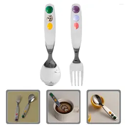 Mugs Multi-function Appetiser Fork Delicate Dessert Spoon Wear-resistant Cake Stainless Steel Spoons Eating Salad Cutlery