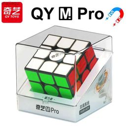 Magic Cubes QiYi Speedcube M Pro Magnetic Magic Cube 3x3 Professional 3x3x3 QY 3M Speed Puzzle 33 Children Fidget Toys Original Cubo MagicoL2404