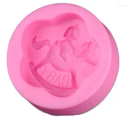 Baking Moulds Wooden Horse Fondant Cake Design Mould Silicone Gum Paste Art Tools Hourse Mould D305