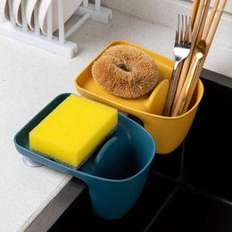 Kitchen Storage Sink Draining Hanging Rack Rags Chopsticks Basket Utensils Organiser Supplies Gadgets Boxes