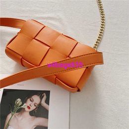 Leather Shoulder Bags BottegVeneta Designer Bags Cassette Waist Bag Genuine Leather Womens Bag Woven Small Bag 2024 New Fashionable Crossbo have logo HB21MY