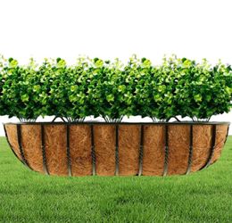 Artificial Plants Flowers Faux Boxwood Shrubs Wedding Office and Farmhouse Indoor Outdoor Decor4951403