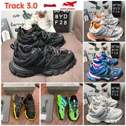 Designer Women Mens Casual Shoes track 3 3.0 Sneakers Luxury trainers room outdoor shoes Black green White Pink Blue Running shoes chaussure Cement Beige