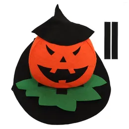 Dog Apparel Halloween Pumpkin Costume Attractive Wizard Witch Hat Adjustable Multifunction Easy To Wear Comfortable For Large Dogs