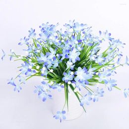 Decorative Flowers Wedding Artificial Flower Simulated With Stem Elegant Orchid Branch For Home Party Indoor