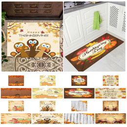 Carpets Thanksgiving Decoration Autumn Gnome Indoor Entry Mat Non Slip Carpet Floor Furry Area Rug