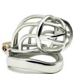 Massage FRRK Ergonomic Stainless Steel Stealth Lock Male Device Cock Cage Adult Game Sex Toys For Men Arc and Round Penis Ring7881838