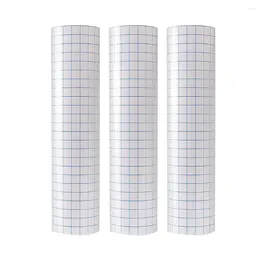 Window Stickers 3PCS Blue Grid Transfer Tape Self-adhesive Clear For #h10