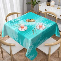 Table Cloth Bright Brush Print Tablecloth Abstract Art Protection Cover Modern Decoration For Home Picnic Events Party
