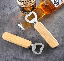 New Kitchen Bottle Opener Tools Wooden Handle Beer Openers Bar Tools Soda Beer Bottle Cap Opener Wine Bottle Opener Tool LX73556778495