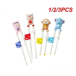 Chopsticks 1/2/3PCS Baby Learning Training Cartoon Animal Beginner Chopstick Tableware Kids Eating Helper Tools