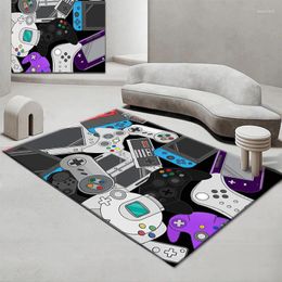 Carpets Cartoon Animation Game Machine Living Room Bedroom Crystal Velvet Carpet Video Handle Bedside Mat