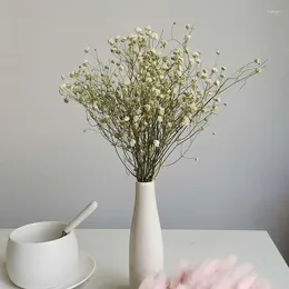 Decorative Flowers High Quality Natural Gypsophila Dried Bouquet In 12 Colors Real Bud For Wedding Home Decor Factory Direct Sales