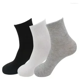 Men's Socks 5 Pairs /Lot Classical Quality Black White Grey Solid Colours Fashion Men Business Casual Sock For Male Good