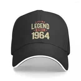 Ball Caps 2024 Arrival Baseball Aged 60 Living Legend 1964 60th Birthday Versatile For Men Women Trucker Cap Headwear Adjustable