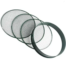 Garden Decorations Brand None Sieve Compost Green Metal Sand Hand 12.7 Mm 1pcs 3 Mesh 37cm 6.4 Coarse Fine