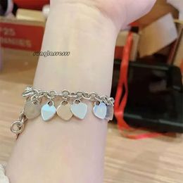 sailormoon bracelet designer for women Heart Bracelets for Women Stainless Steel Couple Strands Chain on Hand Jewellery Gifts Accessories Wholesale 2024