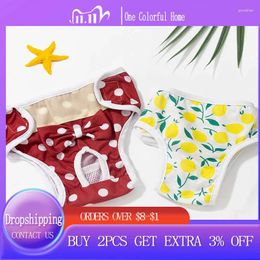 Dog Apparel Bowknot Breathable Diaper Clothes High Elastic Durable Colorful Multisizes Physiological Pants Cute Soft Pets Supplies