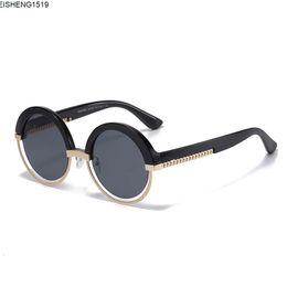 Luxury Sunglasses Round Black Lens Designer Letter Womens Mens Goggle Senior Fashion Chan Eyewear for Women Eyeglasses Frame Vintage with Box