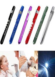 Portable LED Flashlight Work Light Medical First Aid Pen Light Torch Lamp With Pupil Gauge Measurements Doctor Nurse Diagnosis9933987