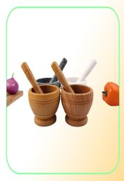 Mortar and Pestle Kitchen Garlic Mills Pounder Cuisine Garlic Mills Mixing Pot Herb Pepper Minced Tool Mortar Grinder5487654