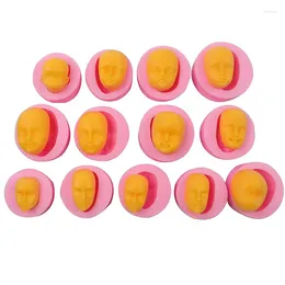 Baking Moulds Kind Of Face Head Fondant Silicone Mould For Embossing Pastry Cake Decorating Cooking Tools Designs Sugar Kitchen