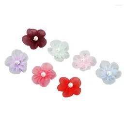 Dog Apparel Pet Head Flower Rubber Band Multi Colour For Pets