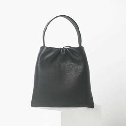 Layer Head Cowhide Bag and Niche Design for Spring/summer 2024 High-end Simple Versatile Small Handbag Women