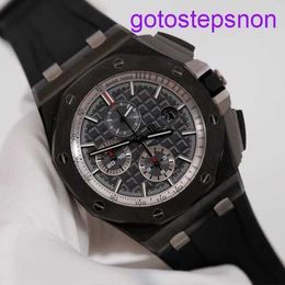 Highend AP Wrist Watch Epic Royal Oak Offshore 26405CE Mens Watch Black Ceramic Fluorescent Digital Pointer Automatic Mechanical World Famous Watch Swiss Clock