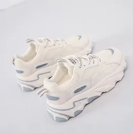 Casual Shoes Women Running Sneakers Soft Breathable Mesh Platform Female Footwear Woman Chunky Sneaker White Walking