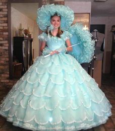 Vintage 19th Southen Belle Dresses Quinceanera Ball Gowns 2017 Fashion Azalea Trail Maids Dress Sweet 16 Dresses Prom Party Pagean7884192