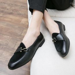 Casual Shoes Italian Handmade Big Size38-48 Men Loafers Pumps Leather Slip-on British Style Thick Bottom Driving Moccasins