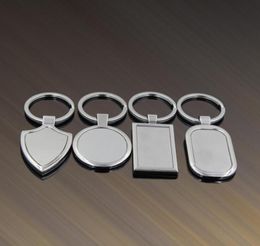 Metal Blank Tag keychains Creative Car Keychain Personalized Stainless Steel Key Ring Business Advertising For Promotion4225109