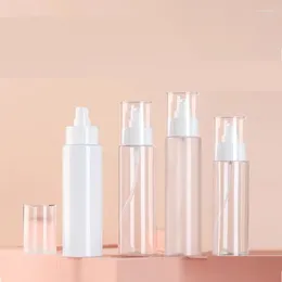 Storage Bottles 20Pcs 120ml White Plastic 150ml Clear Frost Cosmetic Refillable Packaging Container PET Empty Lotion Pump Bottle