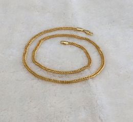 10 K Yellow Solid Gold GF 6MM Double Cuban Curb Italian Link Chain Necklace 20 Inches4598946