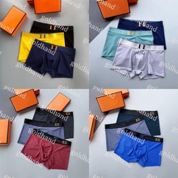 Luxury Brand Mens Underwear High Quality Ice Silk Underpants Fashion Sport Breathable Boxers