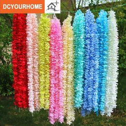 Decorative Flowers Flower Strip Orchid String Wedding Simulation Chamomile Set Up Artificial String(1 Meter)
