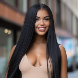 30 40 Zoll HD Spitze menschliches Haar Perücke gerade Spitze vordere Perücke brasilianische Natur glühlos 13x4 Spitzenfront vorgezogene Bob -Perücken für schwarze Frauen Taylor Human Hair 250 Dichte