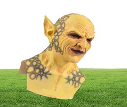 New Halloween Devil Clown Mask Yellow Goblins Mask Halloween Horror Mask Creepy Costume Party Cosplay Props 2009293521356